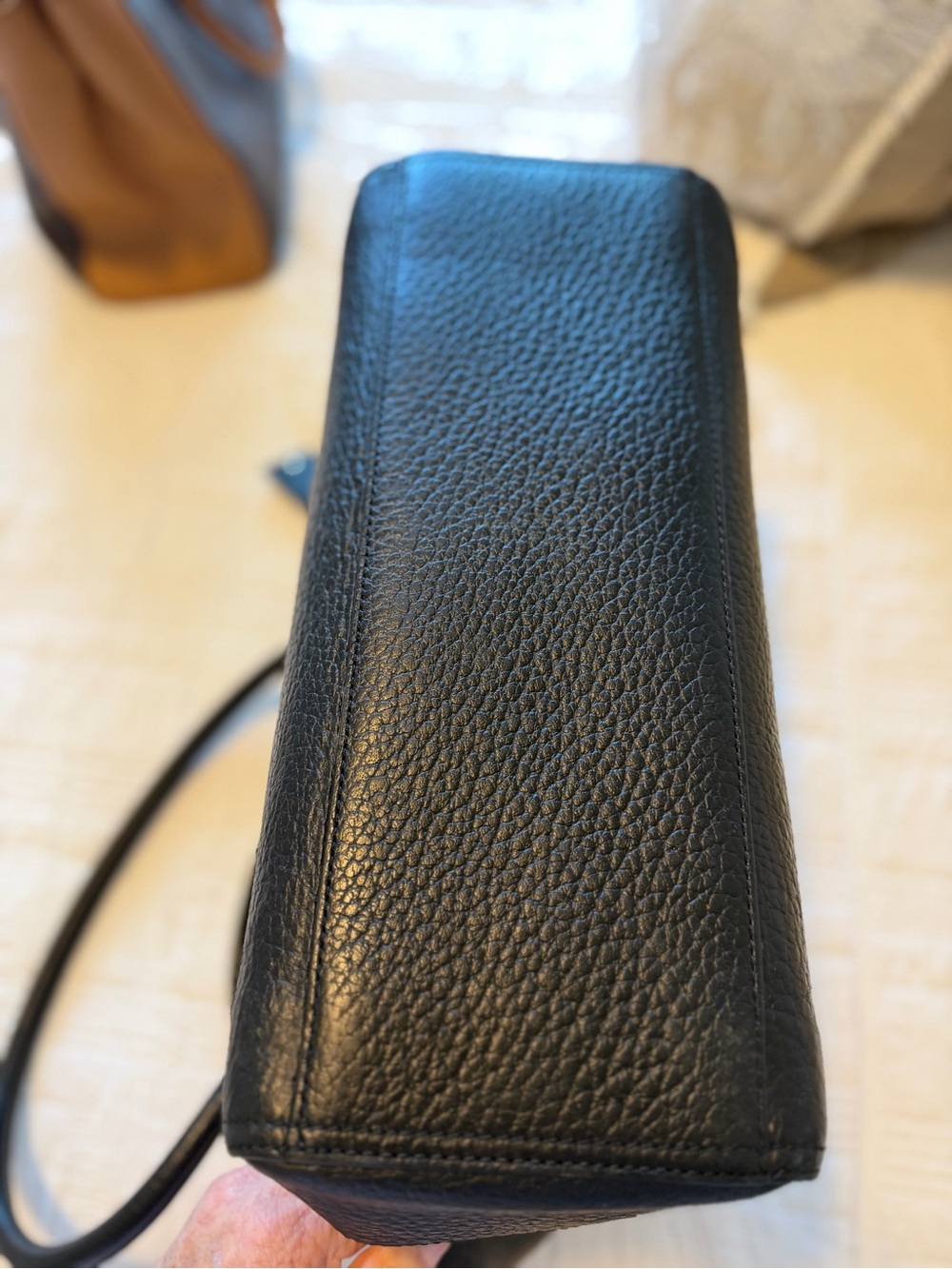 Kate Spade NWOT Bay St Oden Black Pebbled Leather Tote - Picture 11 of 12